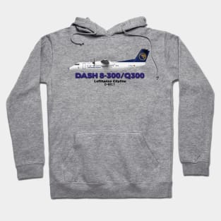 DeHavilland Canada Dash 8-300/Q300 - Lufthansa Cityline Hoodie